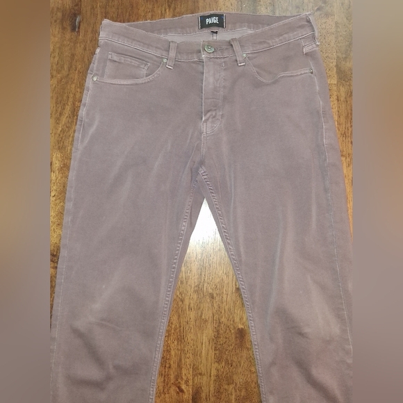 Paige Normandif Jeans. Medium gray Purple color 33 - Picture 4 of 9